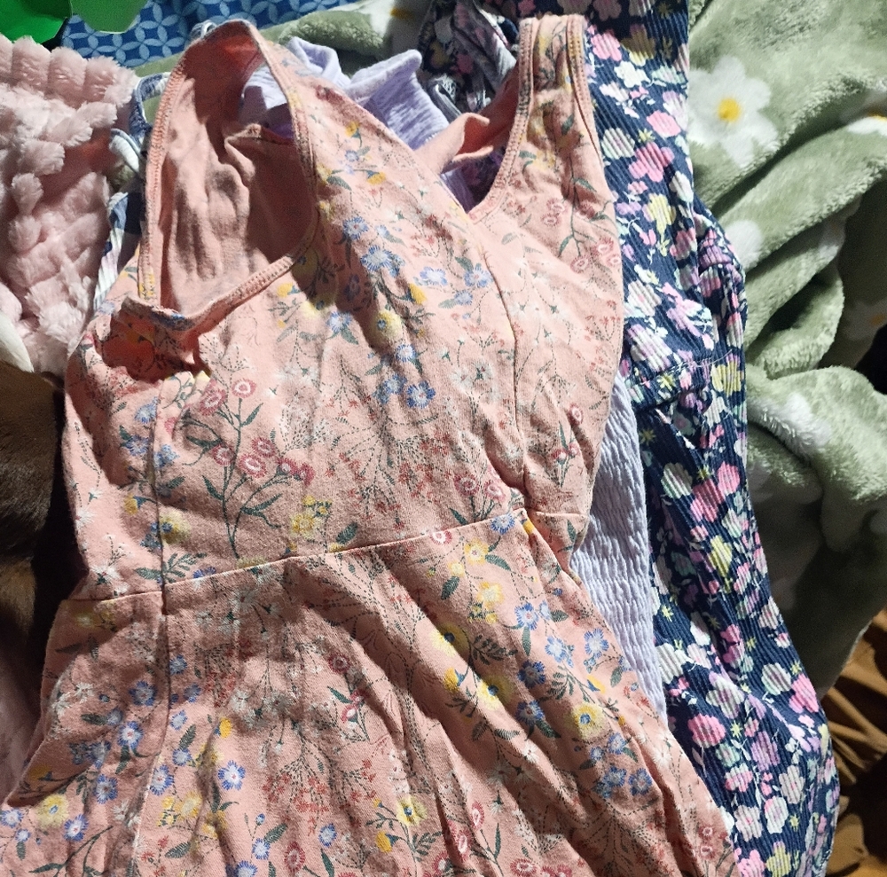 Pink Floral Sleeveless Sundress